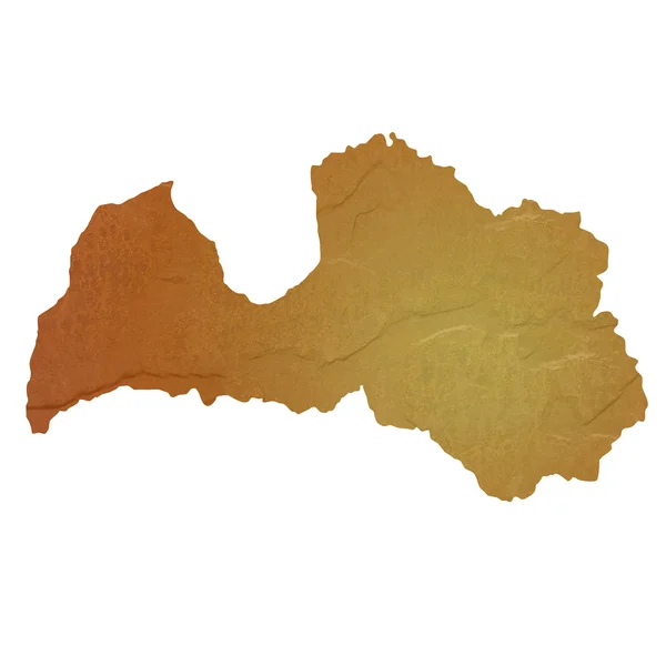 Teksturowane mapa Łotwy — Zdjęcie stockowe