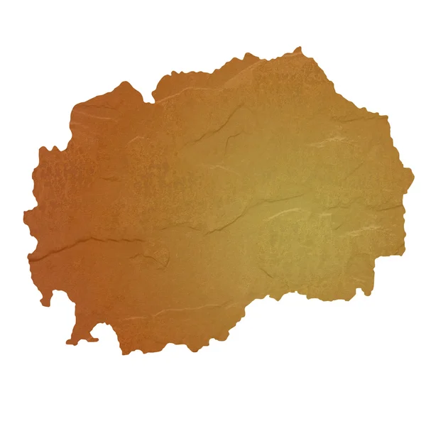 Teksturowane mapa Macedonii — Zdjęcie stockowe