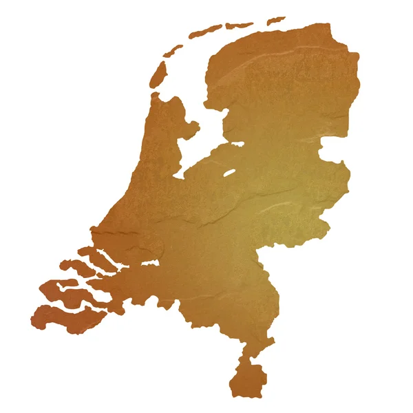 Dokulu Hollanda Haritası — Stok fotoğraf