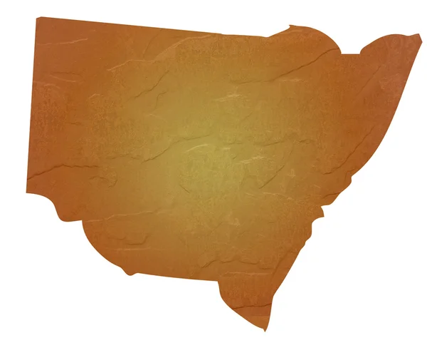 Teksturowane mapę Nowej Południowej Walii — Zdjęcie stockowe