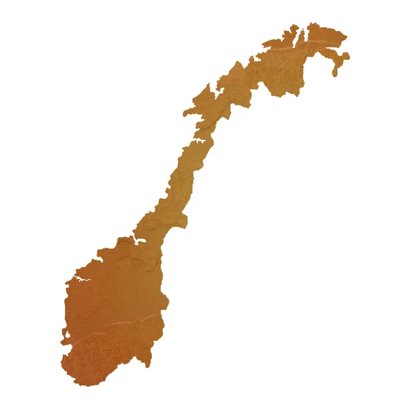 Teksturowane mapa Norwegii — Zdjęcie stockowe