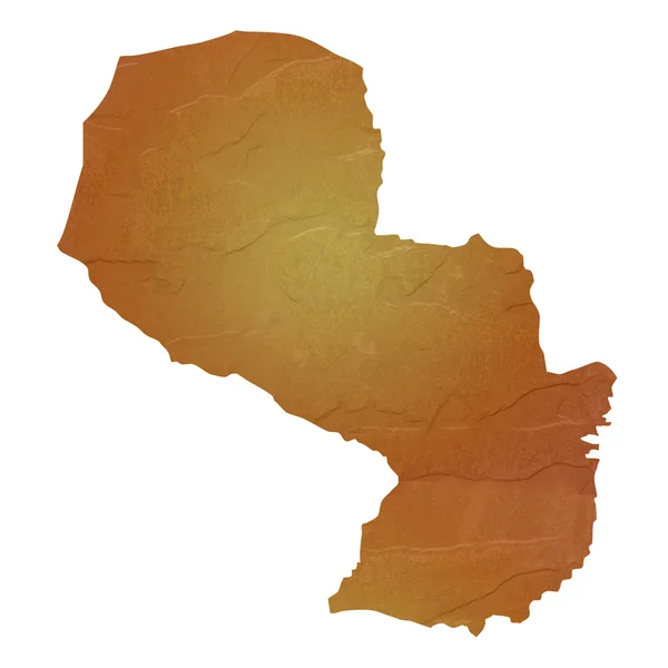 Texturierte Landkarte von Paraguay — Stockfoto