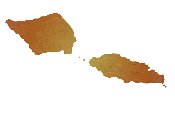 Текстурованою карту Самоа — стокове фото