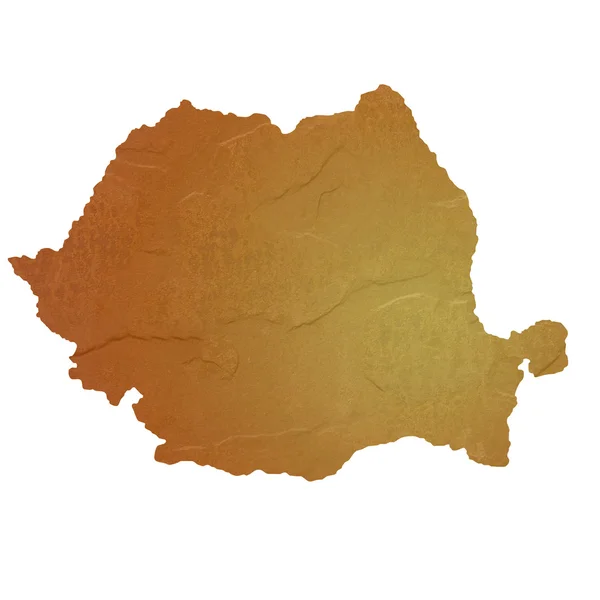 Текстурованою карту Румунії — стокове фото