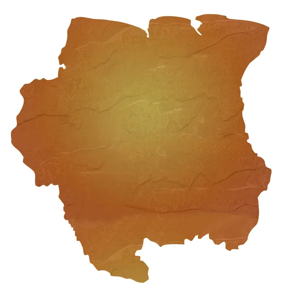 Texturierte Karte von Surinam — Stockfoto