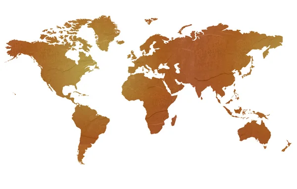 Texturierte Weltkarte — Stockfoto