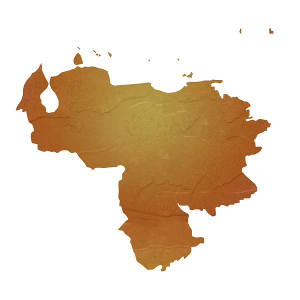 Mapa texturizado de Venezuela — Foto de Stock