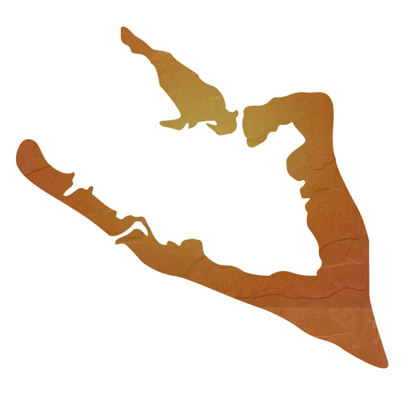 Teksturowane mapę wyspy wake — Zdjęcie stockowe