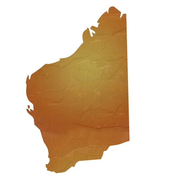 Teksturowane Mapa Australii Zachodniej — Zdjęcie stockowe