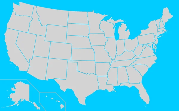 Mapa Państwa wyborów w USA — Zdjęcie stockowe