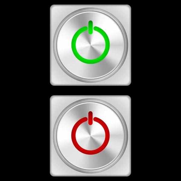 Button - power — Stock Vector