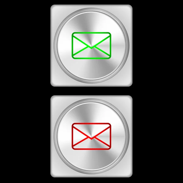 Кнопка - Почта — стоковый вектор