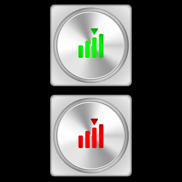 Botão - força do sinal —  Vetores de Stock