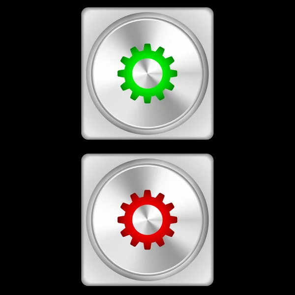 Кнопка - setings — стоковый вектор