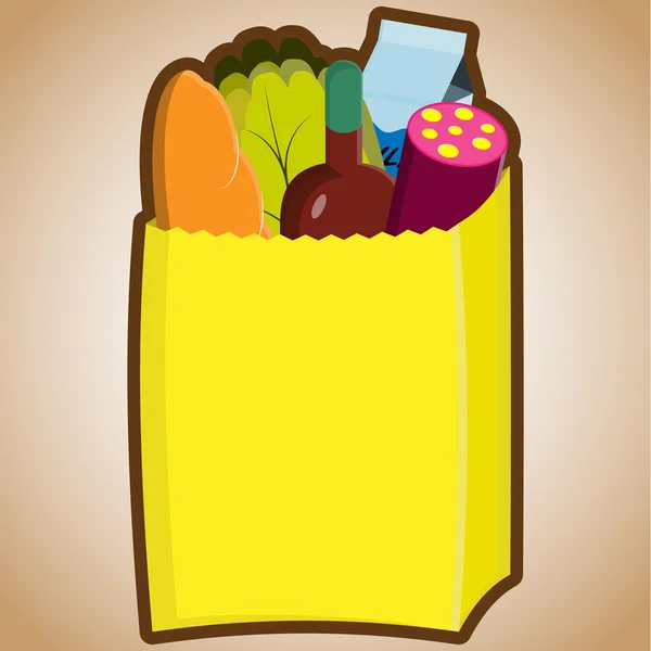 Grocery bag — Stockvector