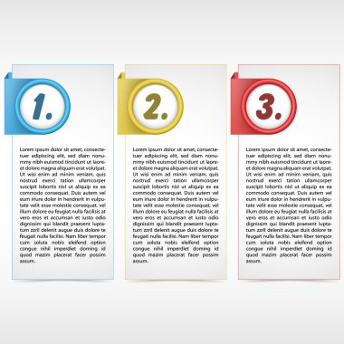 Three color card clipart