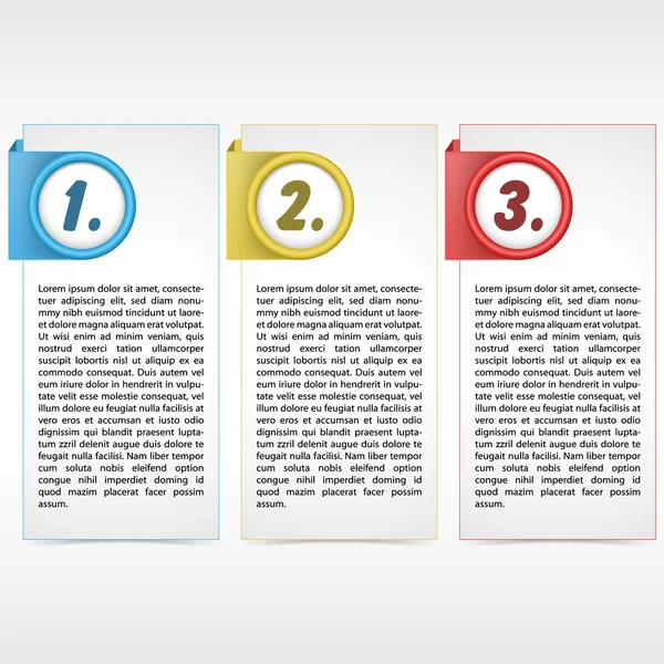 Üç Renk Kartelası — Stok Vektör