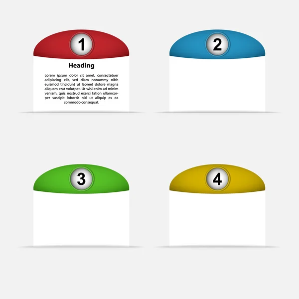 Kártya négy színét — Stock Vector