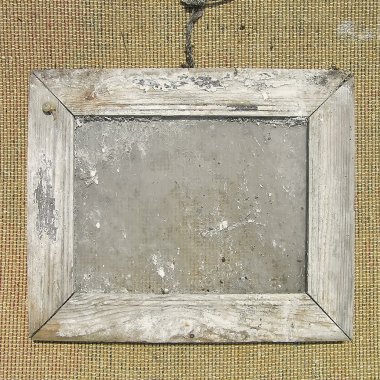 Old wooden picture frame on the wall texture. clipart