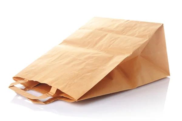 Одноразовый бумажный пакет — стоковое фото