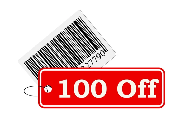 Barcode with label — Stock Photo, Image