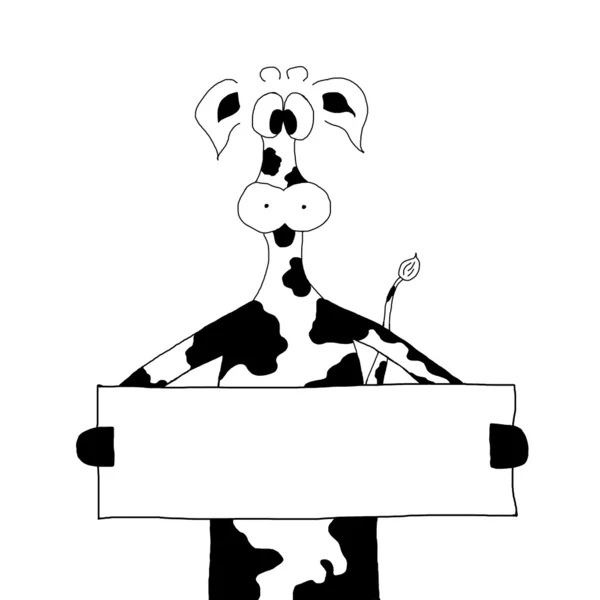 Ilustración vaca — Foto de Stock