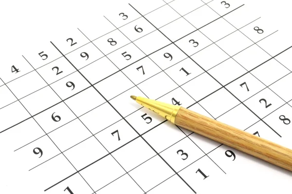 Jogo de Sudoku — Fotografia de Stock