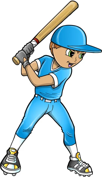 Baseball Player Illustration — Stock Vector