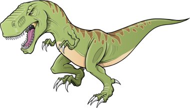 Tyrannosaurus Dinosaur Vector Illustration clipart