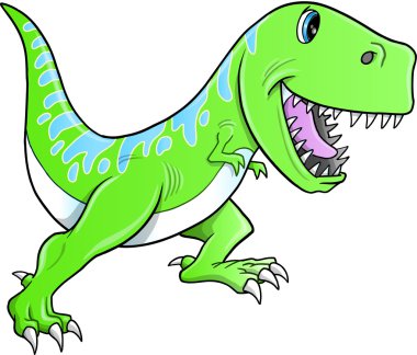 Cute Tyrannosaurus Dinosaur Vector Illustration clipart