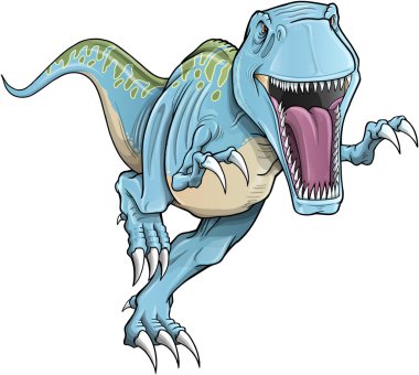 Tyrannosaurus Rex Dinosaur Vector Illustration clipart