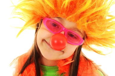 Glamour funny clown clipart