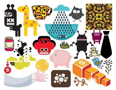 Mix of vector images. vol.55 clipart