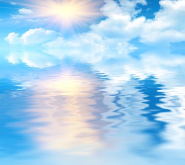 Blue sky background clipart