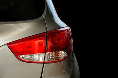 Rear light of a car clipart