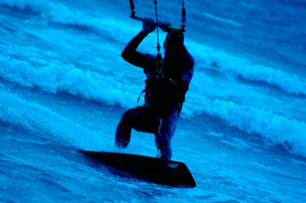 Kite surfing Εικόνα Αρχείου