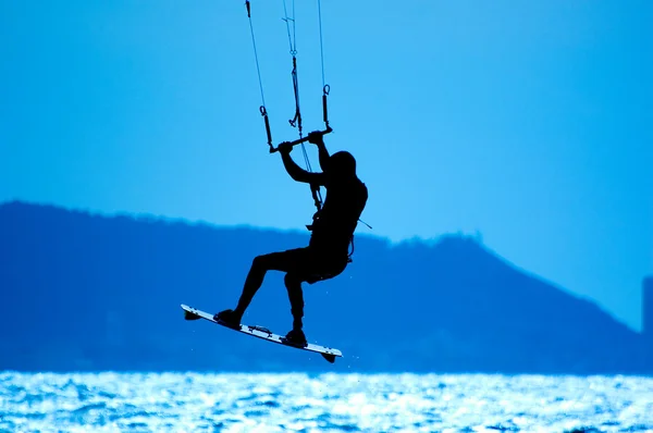 Kite surfing Εικόνα Αρχείου