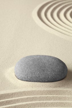 Zen meditation garden clipart