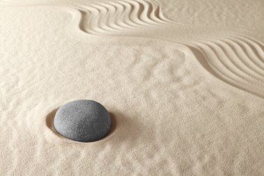 Zen meditation garden clipart