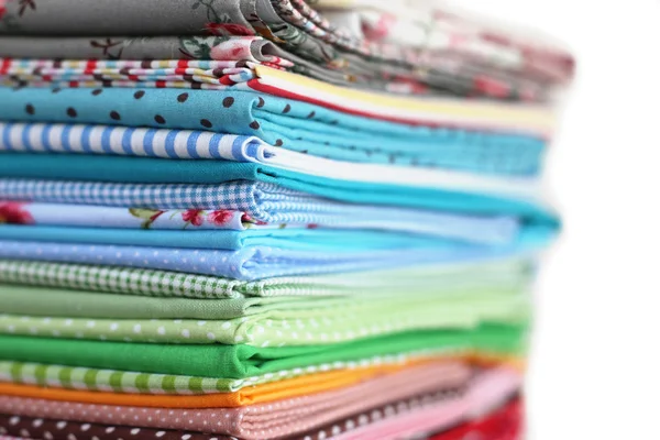 stock image Pile of colorful cotton textile background