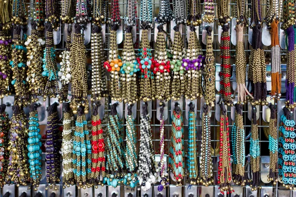 stock image Lovely colored stone jewelry and beads.