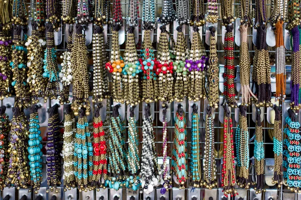 Stock image Lovely colored stone jewelry and beads.