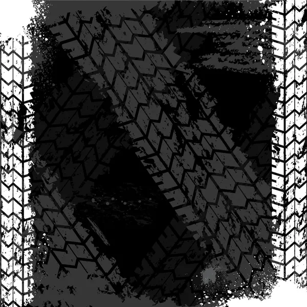 Grunge neumático pista backgound — Archivo Imágenes Vectoriales