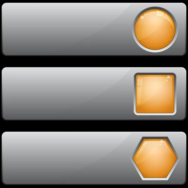別のボタンとバナー — ストックベクタ