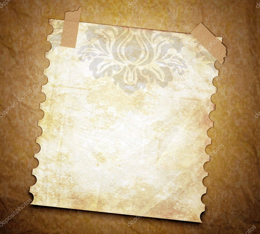 Grunge texture background with old note page.