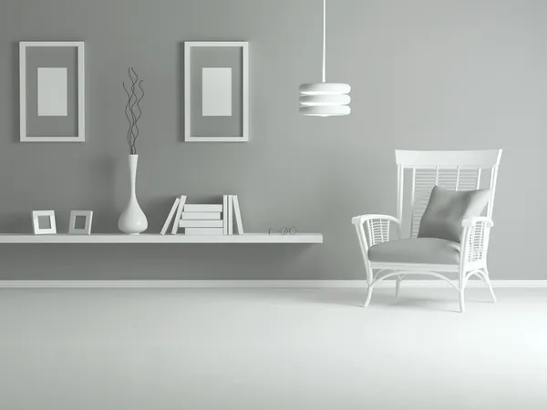 Design de interiores da moderna sala de estar — Fotografia de Stock
