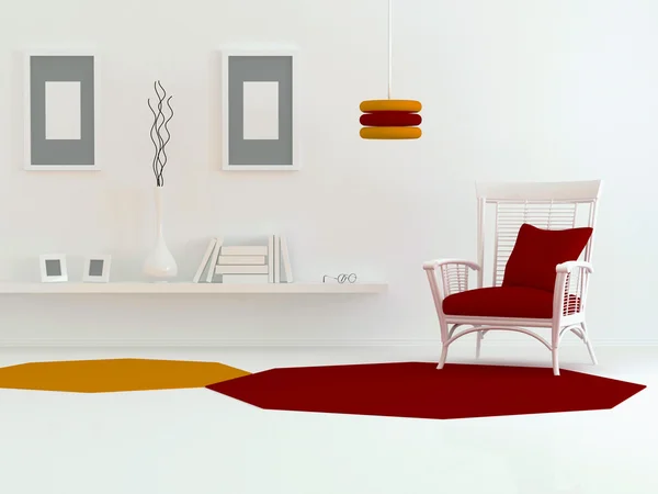 Interiérový design moderního obývacího pokoje — Stock fotografie