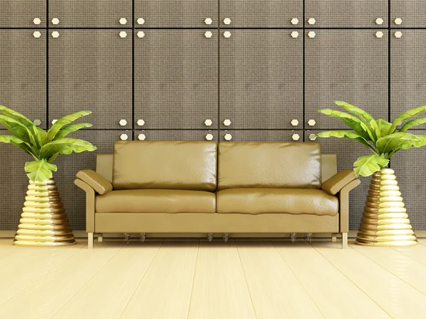Design de interiores da moderna sala de estar. — Fotografia de Stock