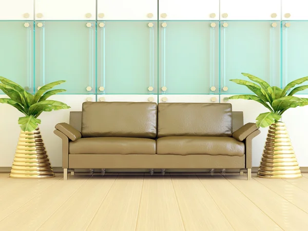 Diseño interior de la sala de estar moderna. — Foto de Stock