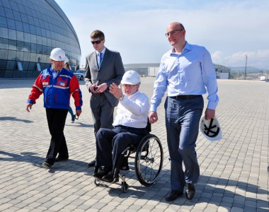 Sir Philip Craven visited Sochi Olympic Park clipart
